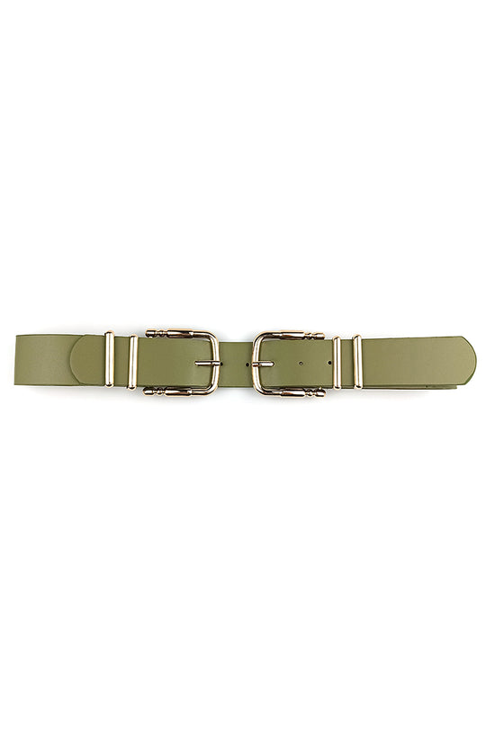 Double Sided Metal Smooth Buckle Belt