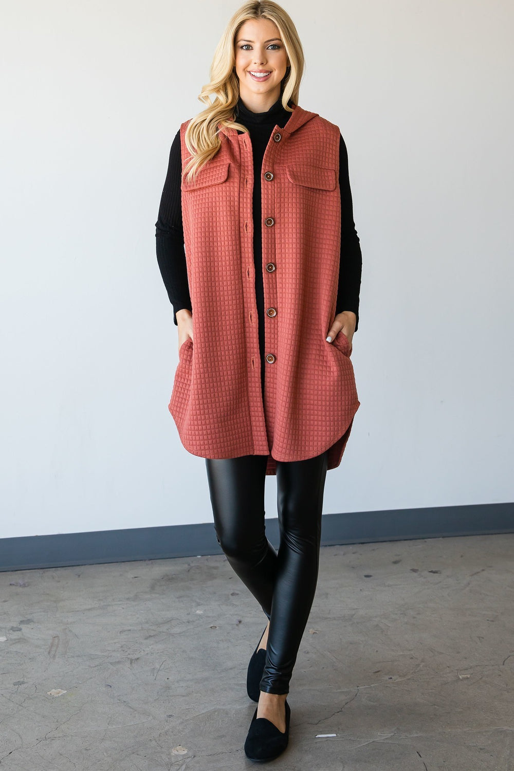 Vest-inspired Jacket With A Collared Neckline